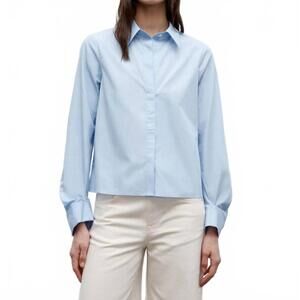 NEW TWP button me up in oxford blue